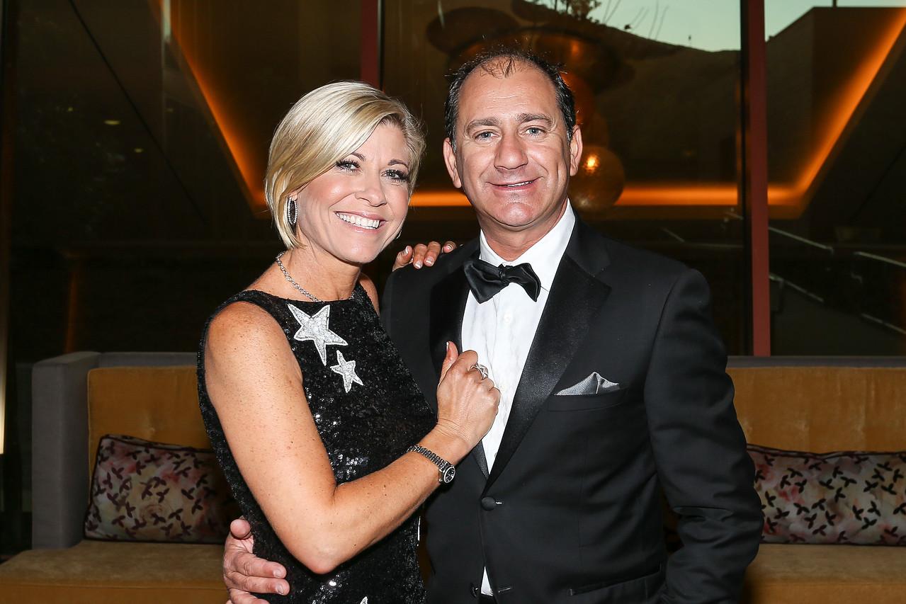 Couple posing at a formal gala